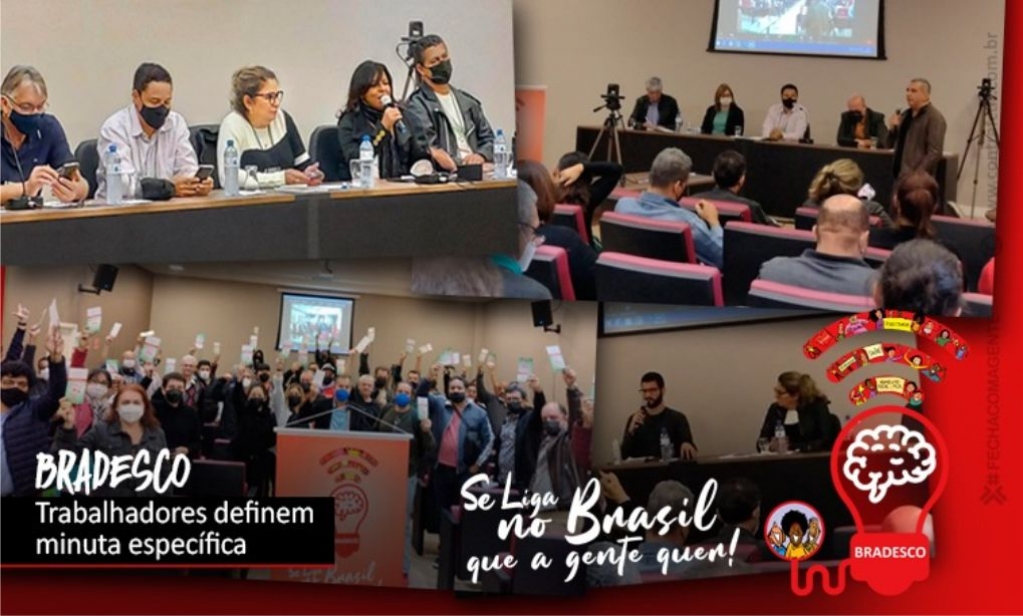 Sindicato dos Banc�arios de Presidente Prudente - Encontro Nacional dos Trabalhadores do Bradesco formaliza pauta de reivindicações específica