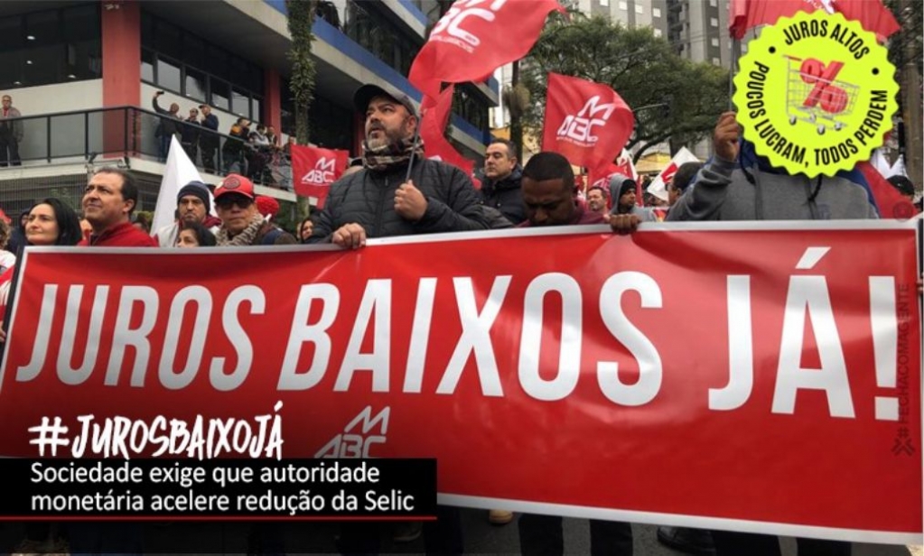 Sindicato dos Banc�arios de Presidente Prudente - Selic em 11,75% continua alta para o desenvolvimento do Brasil
