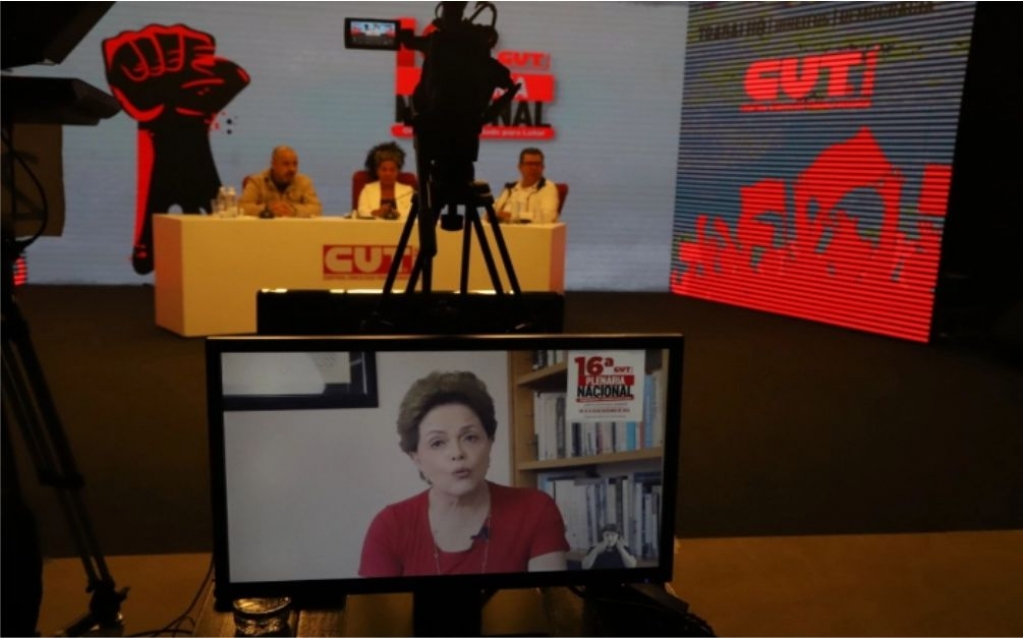 Sindicato dos Banc�arios de Presidente Prudente - Brasil atingiu o mais fundo patamar de horror, afirma Dilma durante Plenária da CUT