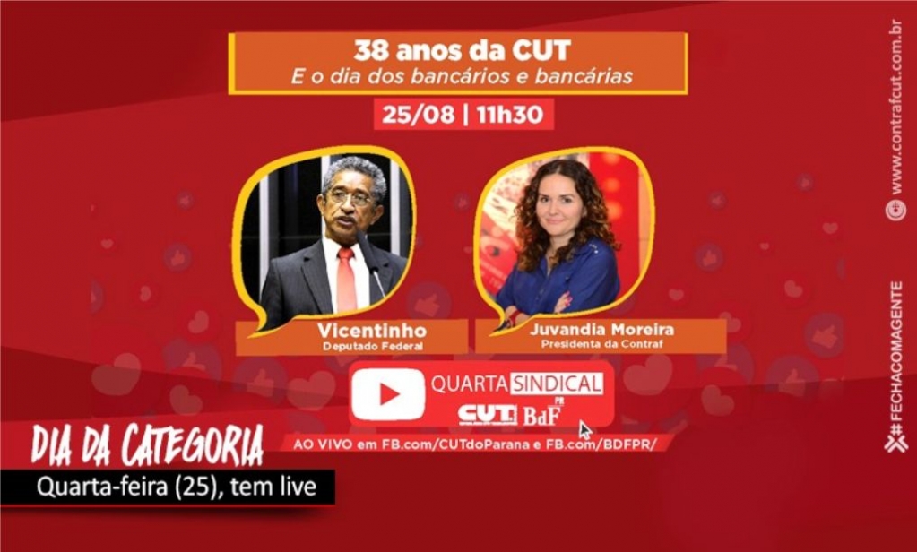 Sindicato dos Banc�arios de Presidente Prudente - Live comemora dia da categoria e da CUT