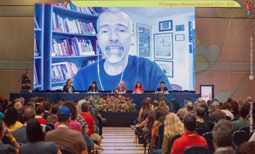 Sindicato dos Banc�arios de Presidente Prudente - Análise de conjuntura nacional e internacional marca abertura do segundo dia do 7º Congresso da Contraf-CUT