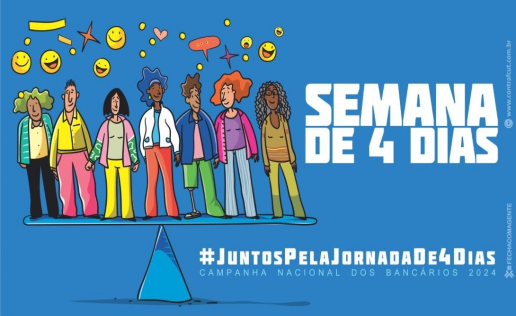 Sindicato dos Banc�arios de Presidente Prudente - Campanha Nacional: trabalhadores defenderão jornada de 4 dias em reunião com Fenaban