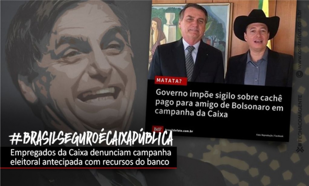 Sindicato dos Banc�arios de Presidente Prudente - Empregados denunciam uso da Caixa em campanhas eleitorais antecipadas de Bolsonaro e Guimarães