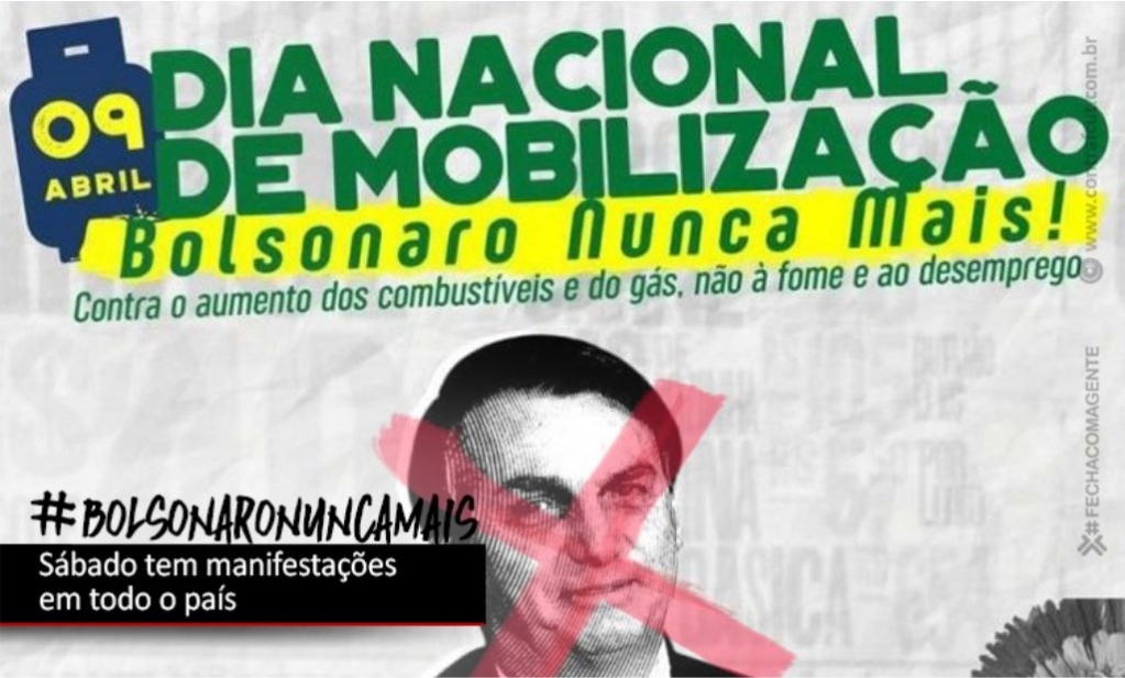 Sindicato dos Banc�arios de Presidente Prudente - “Bolsonaro nunca mais” ecoou nas ruas e nas redes no último sábado (9)