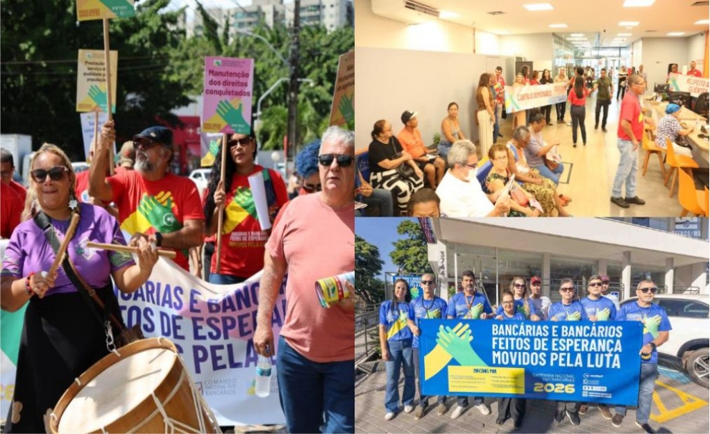 Sindicato dos Banc�arios de Presidente Prudente - Bancárias e bancários vão às ruas em defesa do emprego e contra o fechamento de agências