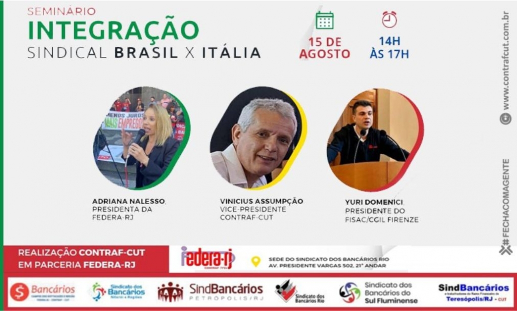 Sindicato dos Banc�arios de Presidente Prudente - Seminário debate ramo financeiro no Brasil e na Itália