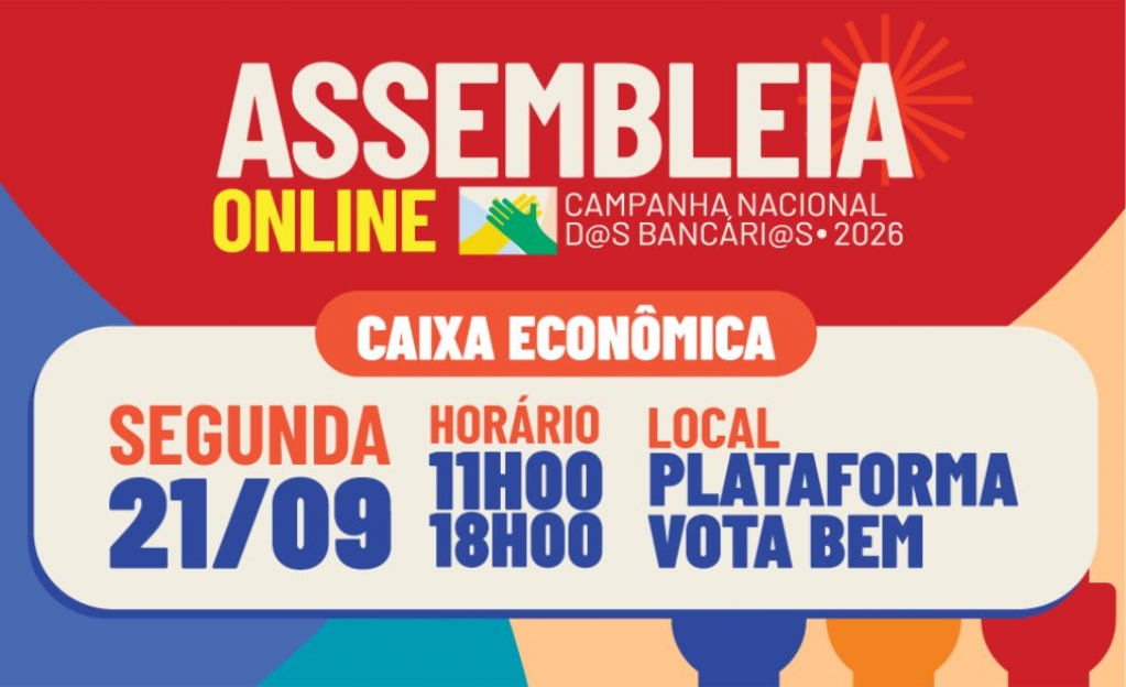 Sindicato dos Banc�arios de Presidente Prudente - VOTE AQUI ASSEMBLEIA ONLINE DA CAIXA ECONÔMICA