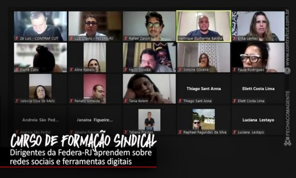 Sindicato dos Banc�arios de Presidente Prudente - Curso de Formação da Contraf-CUT tem aula sobre redes sociais e ferramentas digitais