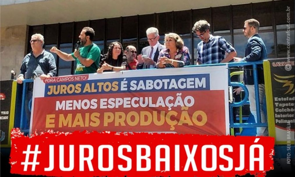 Sindicato dos Banc�arios de Presidente Prudente - Protestos contra juros altos ocorrem em todo o Brasil