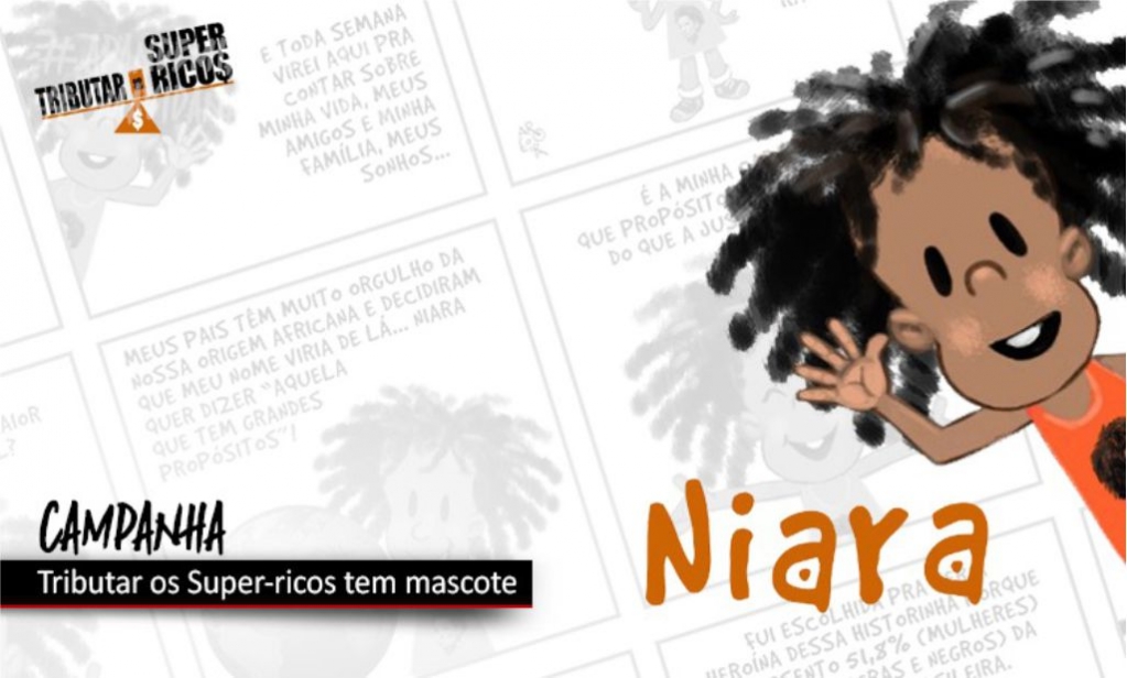 Sindicato dos Banc�arios de Presidente Prudente - Conheça Niara, mascote da campanha Tributar os Super-ricos