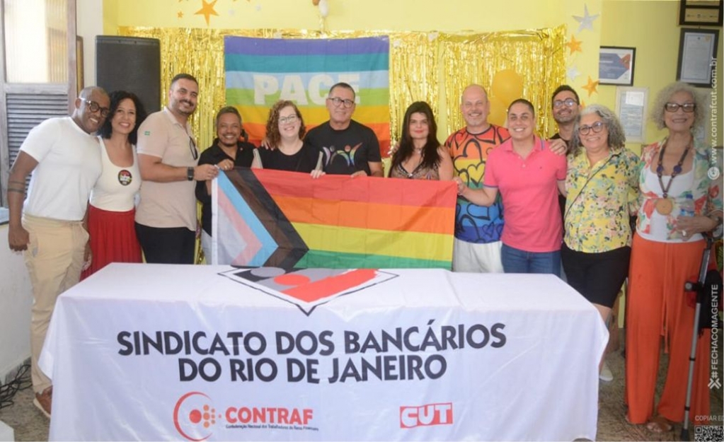 Sindicato dos Banc�arios de Presidente Prudente - Contraf-CUT participa do 1º Encontro LGBTQIA+ das Bancárias e Bancários do RJ