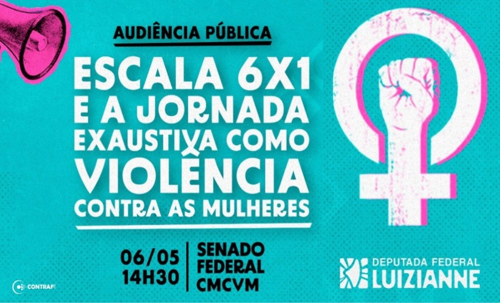 Sindicato dos Banc�arios de Presidente Prudente - Audiência no Senado vai debater escala 6x1 como forma de violência estrutural contra as mulheres