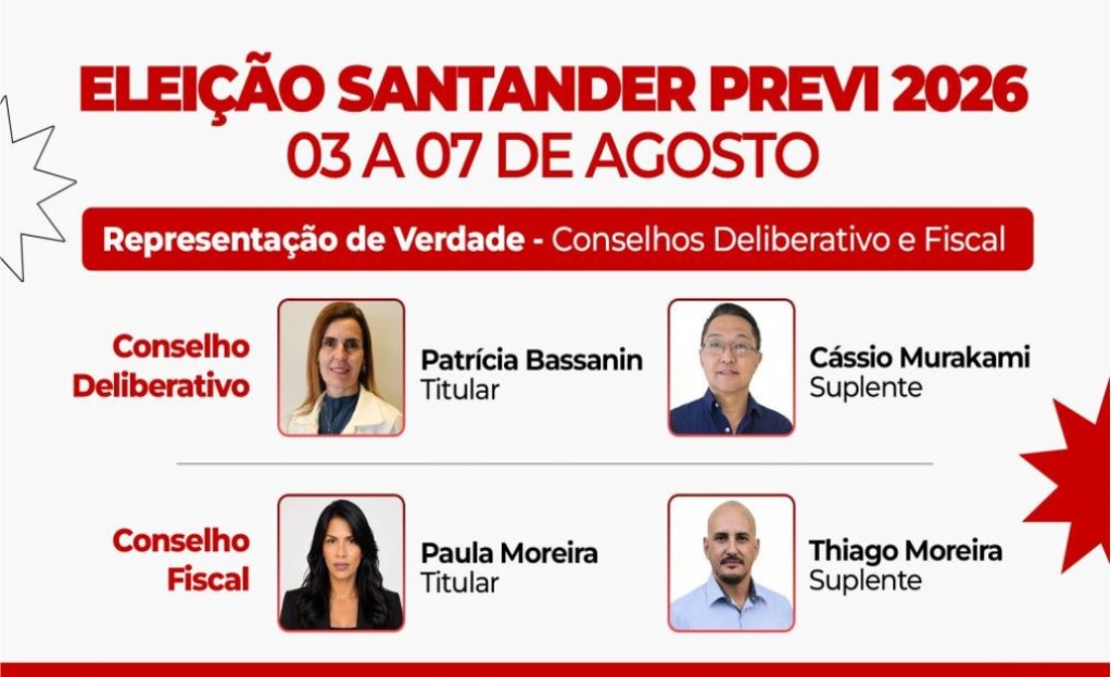 Sindicato dos Banc�arios de Presidente Prudente - Contraf-CUT apoia chapa 