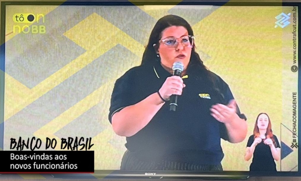 Sindicato dos Banc�arios de Presidente Prudente - Movimento sindical participa da posse de novos funcionários e funcionárias do BB