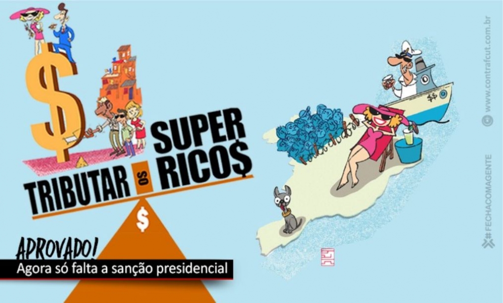 Sindicato dos Bancrios de Presidente Prudente - Taxao de super-ricos  aprovada pelo Senado