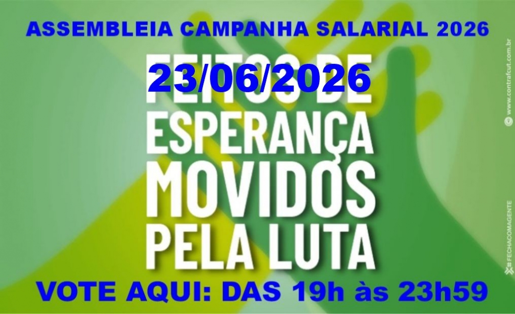 Sindicato dos Banc�arios de Presidente Prudente - ASSEMBLEIA  - MINUTA CAMPANHA SALARIAL 2026
