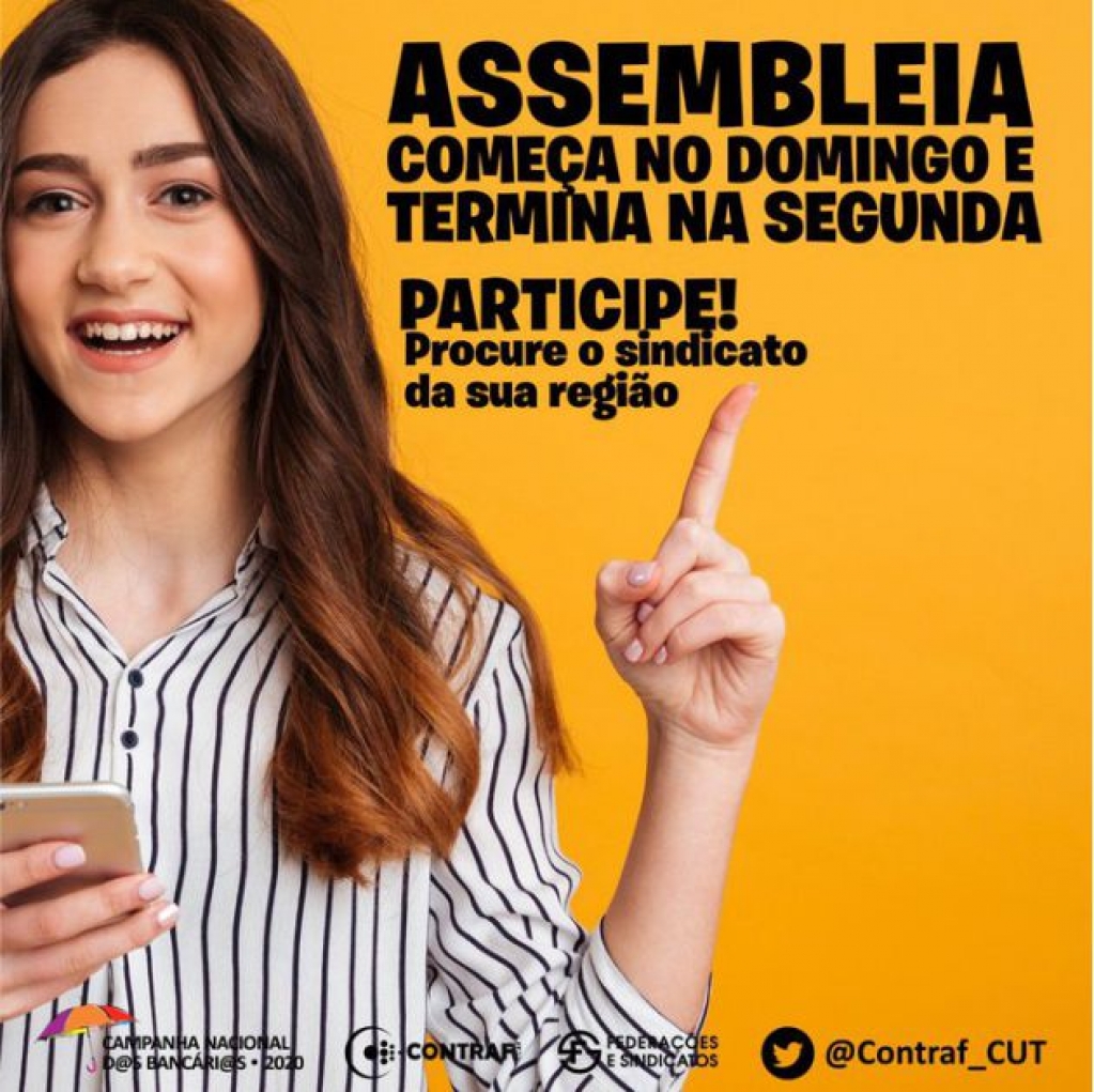 Sindicato dos Banc�arios de Presidente Prudente - ASSEMBLEIA VIRTUAL VOTE AQUI