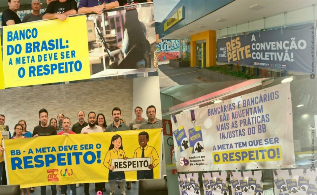 Sindicato dos Banc�arios de Presidente Prudente - Funcionários do BB se manifestam em todo o país contra metas abusivas