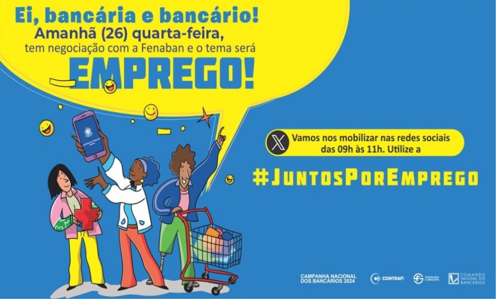 Sindicato dos Banc�arios de Presidente Prudente - Tuitaço: trabalhadores cobram de bancos fim de demissões, com protestos nesta quarta (26)