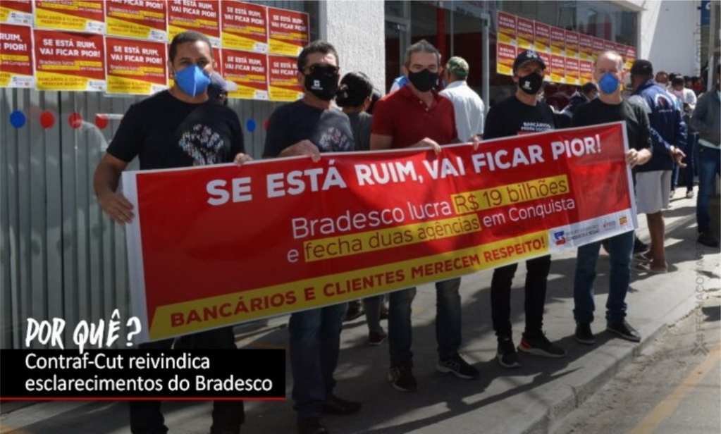 Sindicato dos Banc�arios de Presidente Prudente - Contraf-CUT cobra explicações sobre fechamento de agências do Bradesco